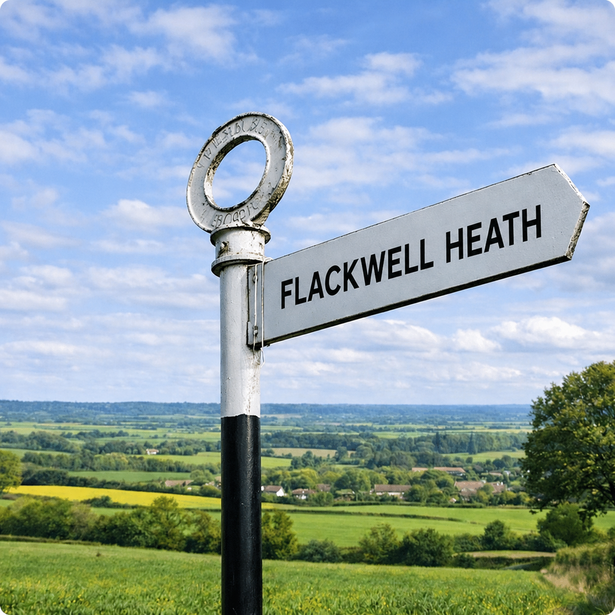 Flackwell Heath landscape sign